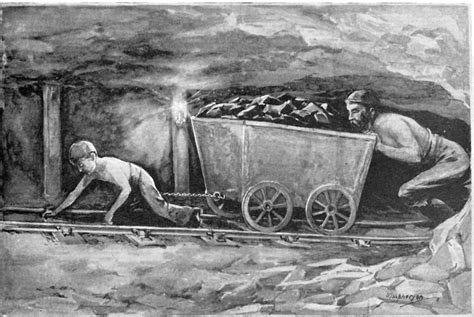 Child Miner Pulling Coal