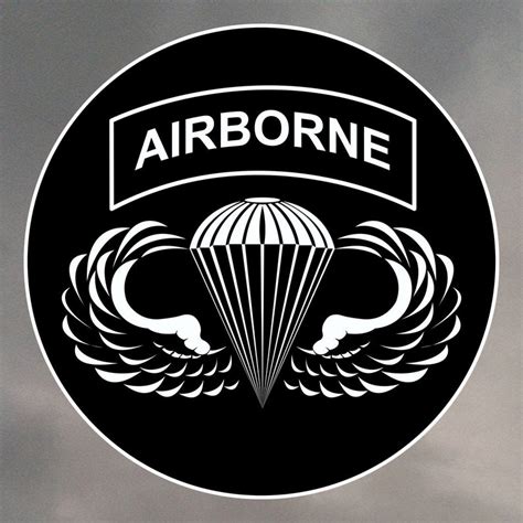 Airborne Sticker Jump Wings With Airborne Tab 0033 Etsy