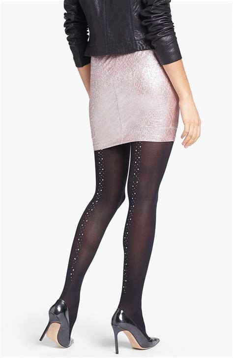 pretty polly embellished back seam tights nordstrom