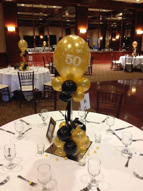Black And Gold Centerpieces For Tables Awesome And Also Gorgeous Th Birthday Party