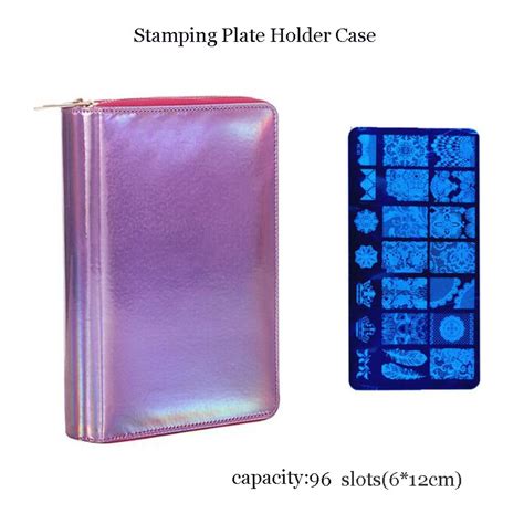 Buy 96 Slots Stamping Plate Holder Case Round Square