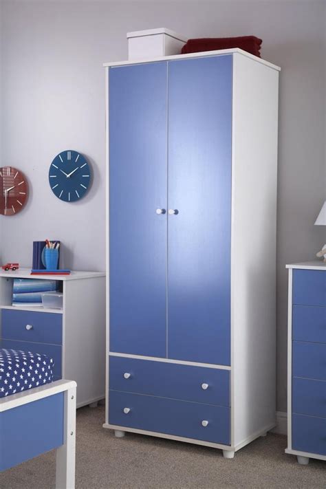3d interior scenes file 3dsmax model bedroom 331 by hatong. Boys Blue & White Childrens 2 Door Wardrobe