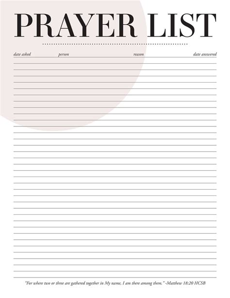 Printable Prayer List 76 Images In Collection Page 1 Free