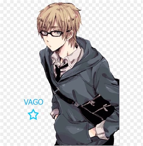 Free Download Hd Png Anime Guy With Glasses Png Image With
