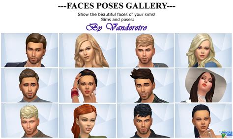 Cas And Gallery • Faces Poses By Vanderetro Poses Luniversims