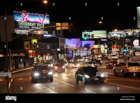 Sunset Strip Los Angeles At Night Hi Res Stock Photography And Images