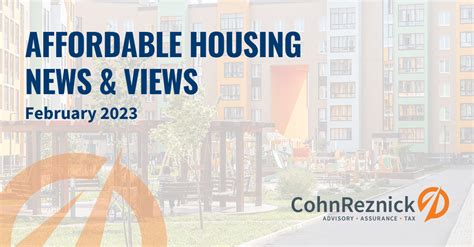 Affordable Housing News And Views February 2023 Cohnreznick