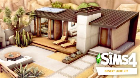 Desert Chic Tiny House 🏜️🍹 The Sims 4 Desert Luxe Kit Speed Build