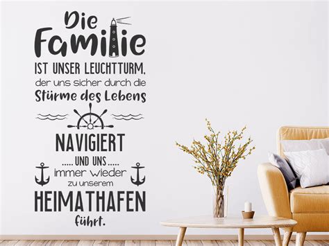 Der film lief ab dem 15. Wandtattoo Familie ist unser Leuchtturm - Wandtattoos.de