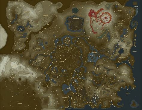 Botw Added The Map With The Locations Of All 900 Korok Seeds Marked