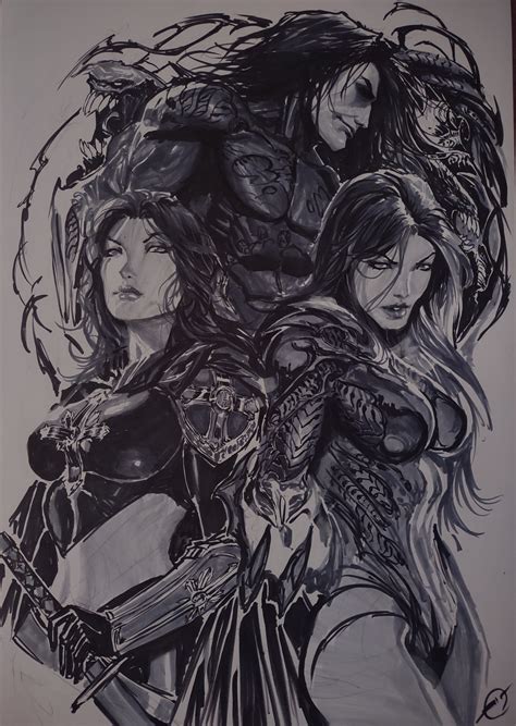 Witchblade The Darkness And Magdalena Commission In Misty And