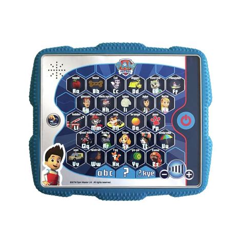 Small Classic Paw Patrol Ryders Alphabet Pad Learning Tablet The