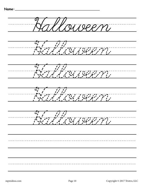 With most writing being digital, nowadays. 10 Cursive Handwriting Worksheets - Seasons and Holidays! - SupplyMe