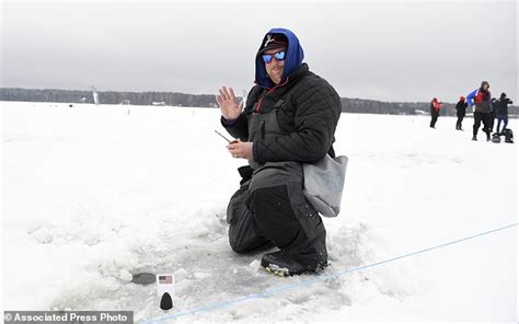 Russian World Ice Fishing Champion Ukraine Team Winner Daily Mail Online