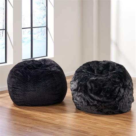 These items are a necessity for children to sit comfortably in. Noble House 3' Faux Fur Bean Bag Chair, Charcoal - Walmart ...
