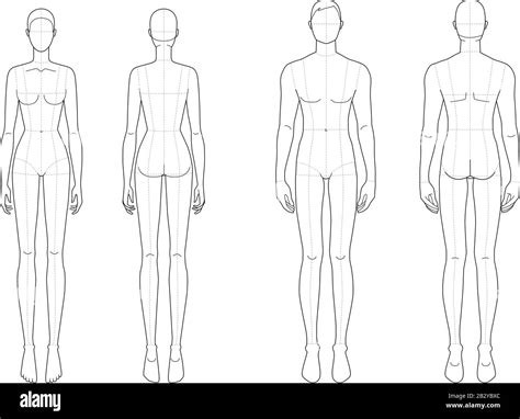 Fashion Body Outline Template I Fashion Templates Proudly Presents You