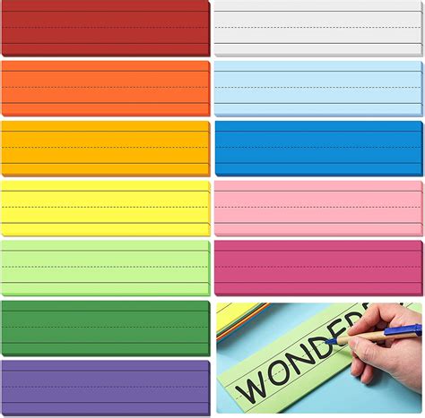 300 Sheets Colored Sentence Strips For Teacher Supplies