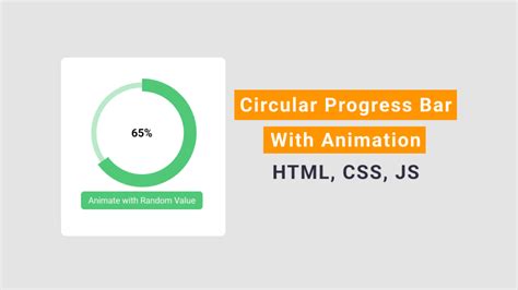 Animated Circular Progress Bar Using Html Css Js