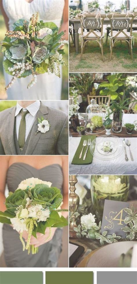 Kaleolive Green And Grey Wedding Ideas For 2017 Moss Green Wedding