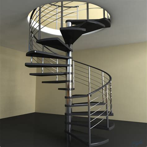 Modern Living Room Staircase Spiral Steel Staircase Design