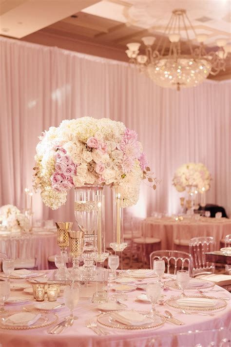 Blush Pink And White Wedding Rose Gold Inbaldror Gown St Regis