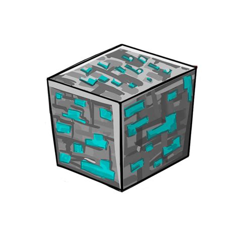 Build, design and play your own version of the classic game space invaders in minecraft! Minecraft diamond PNG block. RedSheep Collestion by ...