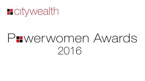 Citywealth Powerwomen Awards 2016 Anne Marie Piper Farrer And Co Youtube