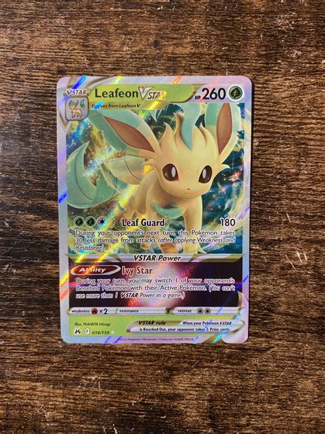 Pokemon Leafeon Vstar Ultra Rare Crown Zenith Nm Values Mavin