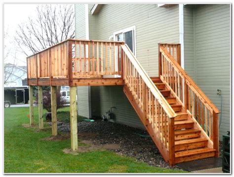 wood deck railing designs