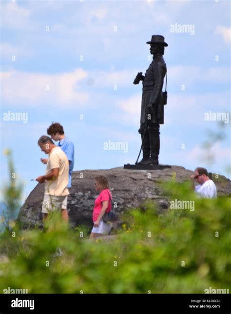 Culps Hill Gettysburg Battlefield Stock Photo Alamy