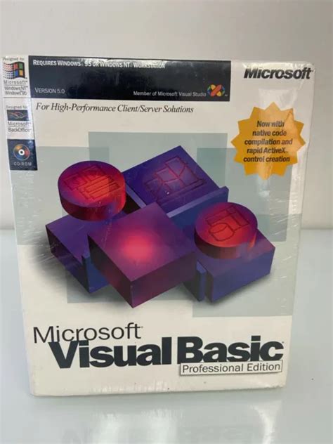 Microsoft Visual Basic Professional Edition Version 50 Retail Package