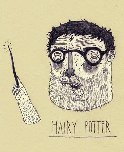 Hairy Potter Line Art Drawings Drawing Illustrations Sketchbook Journaling