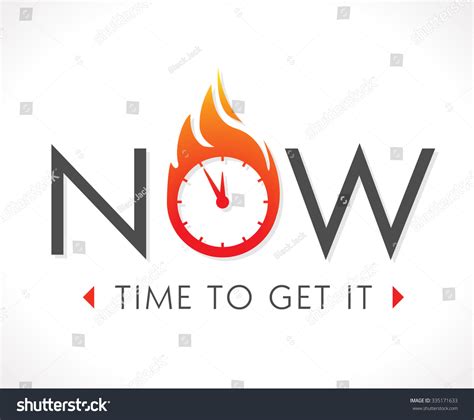 Logo Time Now Stock Vector Royalty Free 335171633 Shutterstock