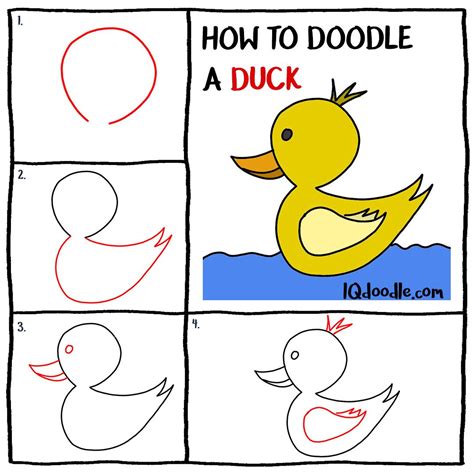 How To Doodle A Duck Iq Doodle School Toddler Drawing Doodles Duck