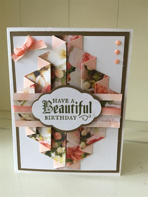 Double Drape Fold Birthday Fancy Fold Card Tutorials Fancy Fold