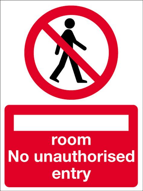 No Unauthorised Entry Sign Signs 2 Safety