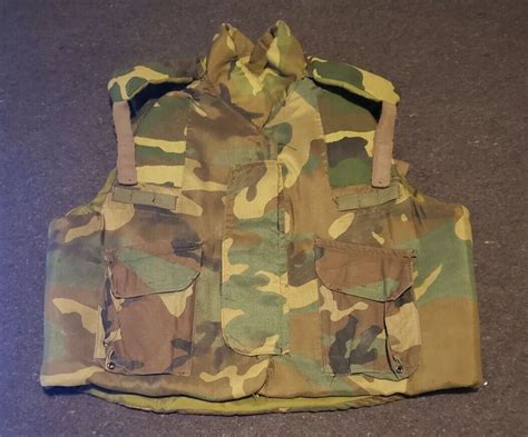 Usgi Body Armor Fragmentation Vest 1991 Woodland Camo Pasgt Xl For Sale