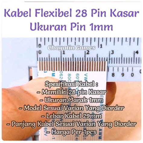 Jual Kabel Flexibel 28 Pin Kasar Panjang Dan Model Sesuai Pilihan