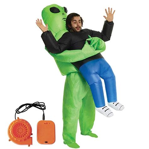 Halloween Spoof Inflatable Costume Green Ghost Hugs Inflatable Costumes
