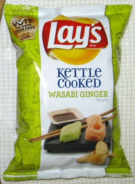 Lays Do Us A Flavor Finalist Kettle Cooked Wasabi Ginger Potato Chips