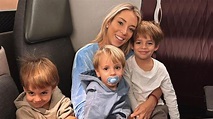 Alice Campello con sus hijos en Catar para ver jugar a Álvaro Morata