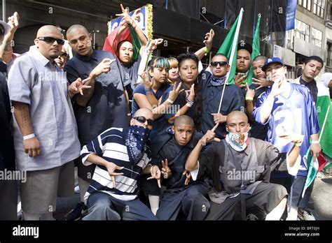 Members Of The Azteca Gang Celebrate The 2010 Mexican Independence