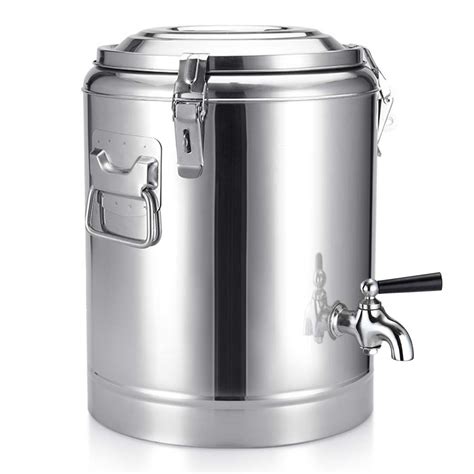 Soga 22l Stainless Steel Insulated Stock Pot Dispenser Hot And Cold