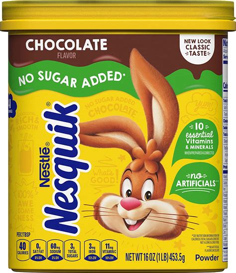 Nesquik Chocolate Powder No Sugar Added 30 ml Amazon pl Artykuły