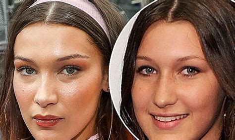 bella hadid insists she s never had surgery or lip fillers daily mail online