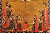 Depiction of the royal family in an Armenian manuscript | Armenian ...