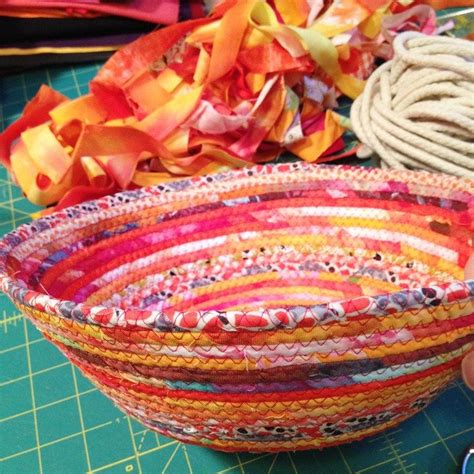 All New Tutorial How To Make A Sewn Fabric Rope Basket Cynthia