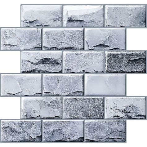 Buy Hyfanstr 10 Sheets Peel And Stick Wall Tiles Stick On Tiles For