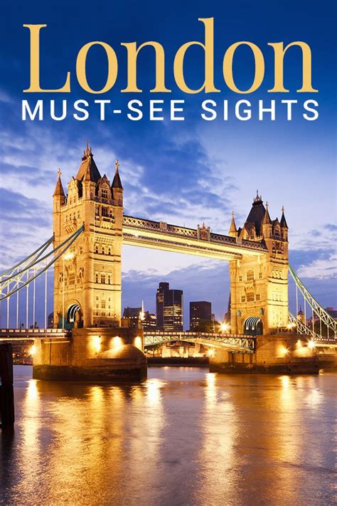 The London Must See Sights Book Is Shown In Front Of A Bridge And Cityscape