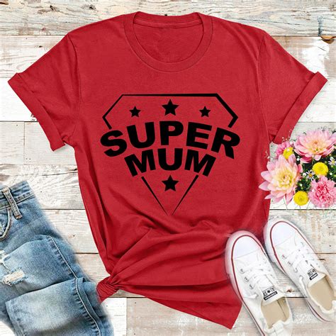Super Mum T Shirt Mothers Day Shirt Mom Shirt Mum Life Etsy